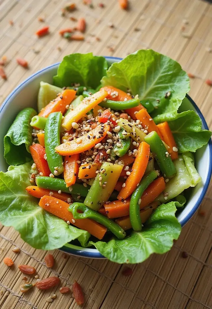 30 Romaine Salad Recipes That Are Crisp and Flavorful - 4. Asian Sesame Romaine Salad