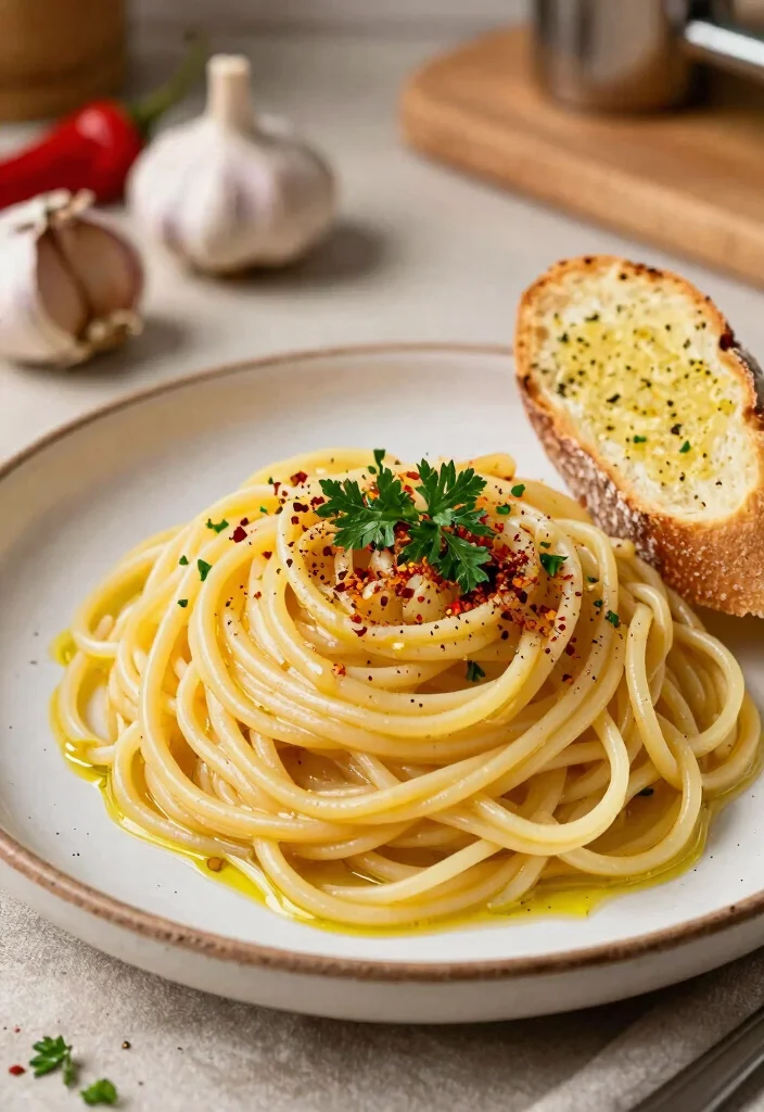 10 Angel Hair Pasta Recipes for Light Quick and Elegant Dinners 3. Spicy Aglio E Olio Angel Hair 0