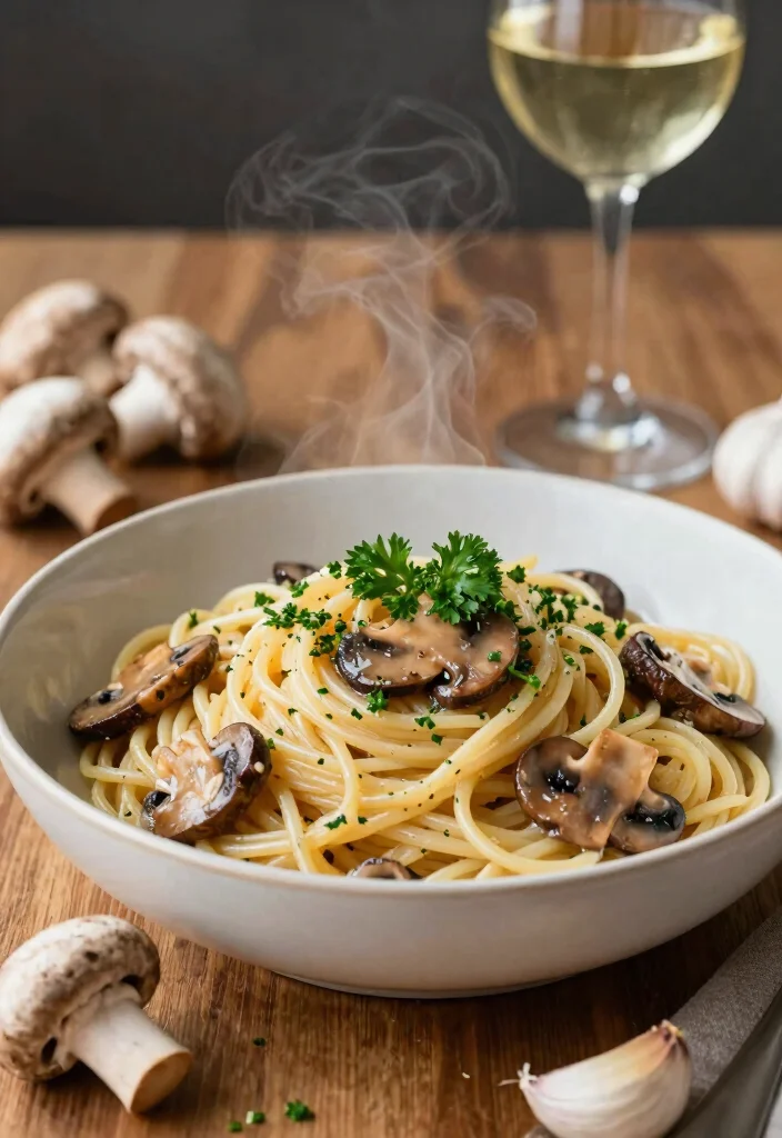 10 Angel Hair Pasta Recipes for Light Quick and Elegant Dinners 9. Garlic Butter Mushroom Angel Hair 0