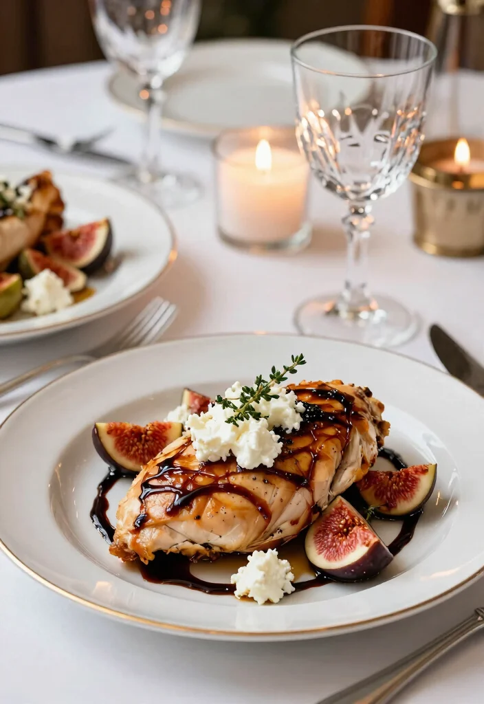 10 Balsamic Chicken Recipes for Sweet Savory and Elegant Flavor 4. Balsamic Chicken with Figs and Goat Cheese 0