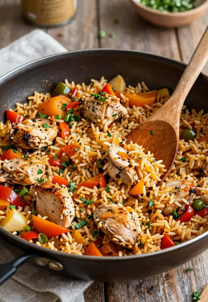 10 Canned Chicken Recipes for Fast Budget Friendly and Easy Dinners 6. Chicken and Rice Skillet 0