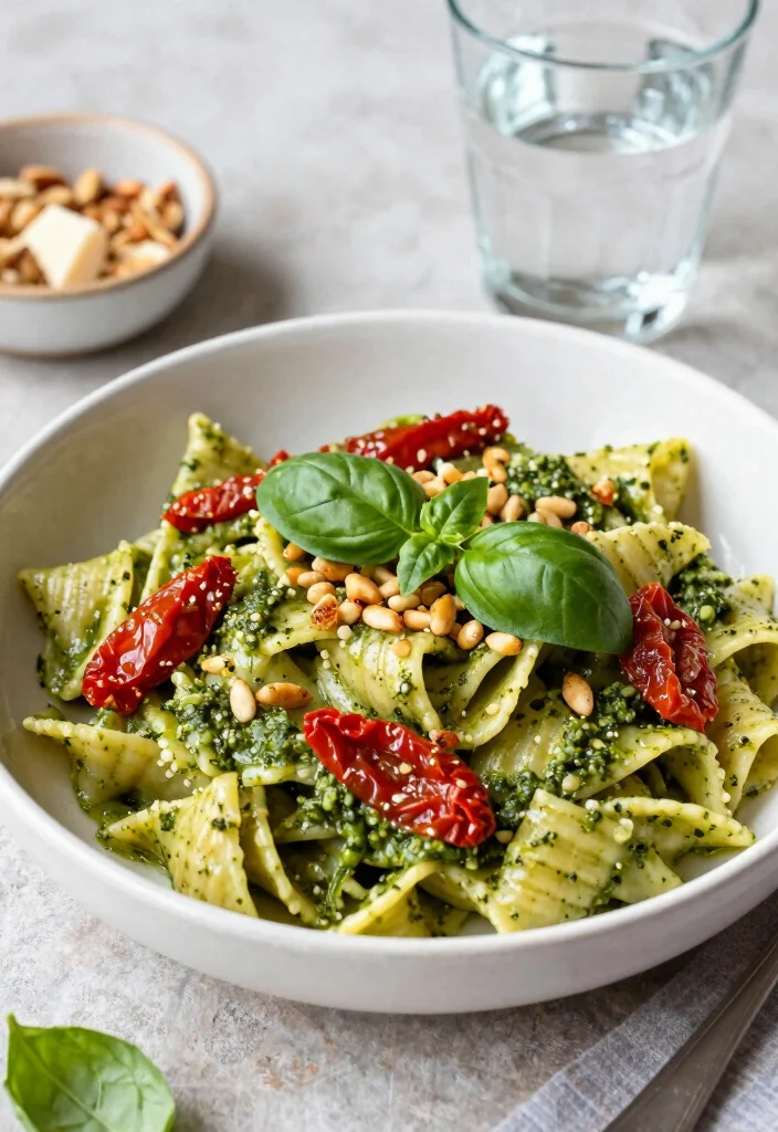 10 Cavatappi Pasta Recipes for Twisty Saucy and Fun Meals 8. Cavatappi with Pesto and Sun Dried Tomatoes 0