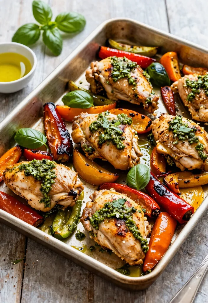 10 Pesto Chicken Recipes for Fresh Herby and Easy Gourmet Flavor 2 10 Pesto Chicken Recipes for Fresh Herby and Easy Gourmet Flavor 2. One Pan Pesto Chicken and Veggies 0