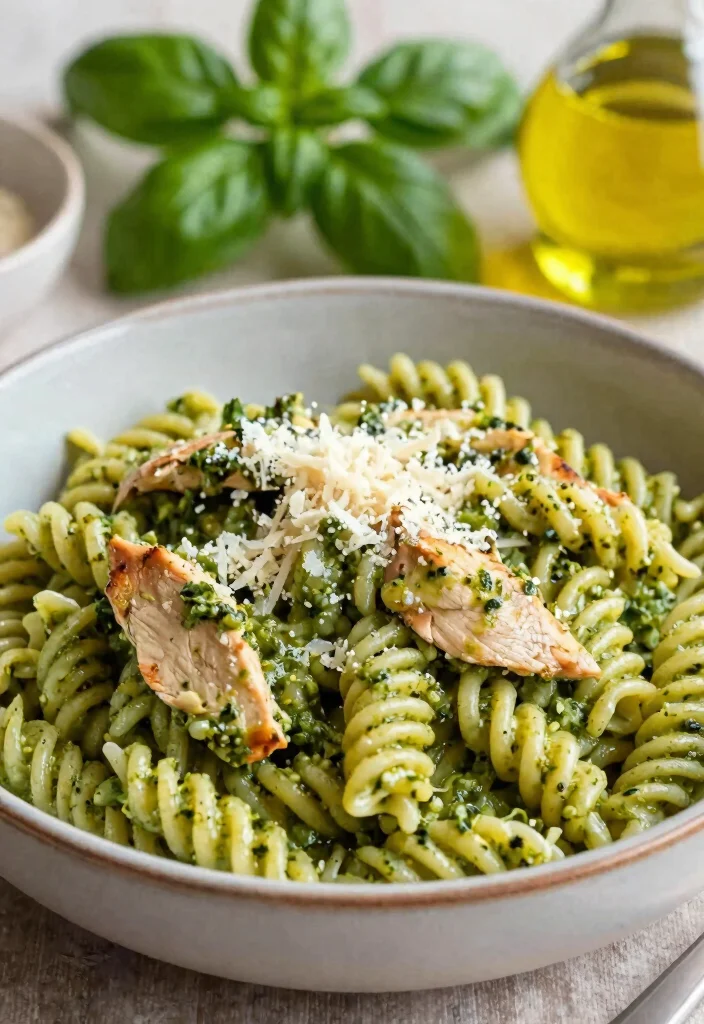10 Pesto Chicken Recipes for Fresh Herby and Easy Gourmet Flavor 6 10 Pesto Chicken Recipes for Fresh Herby and Easy Gourmet Flavor 6. Creamy Pesto Chicken Pasta 0