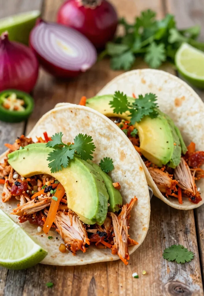 10 Pulled Chicken Recipes for Tender Juicy and Versatile Meals 1. Spicy Slow Cooker Pulled Chicken Tacos 0