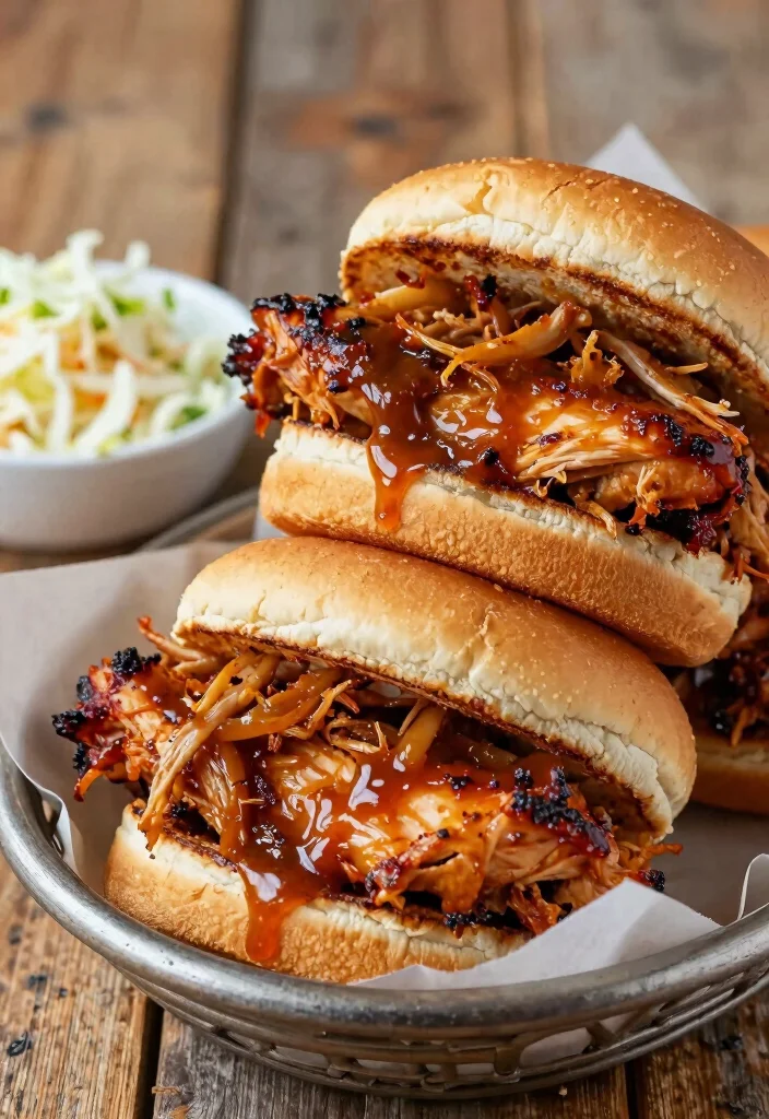 10 Pulled Chicken Recipes for Tender Juicy and Versatile Meals 3. BBQ Pulled Chicken Sandwiches 0