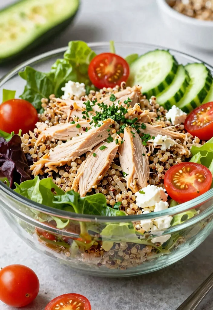 10 Pulled Chicken Recipes for Tender Juicy and Versatile Meals 6. Pulled Chicken Quinoa Salad 0
