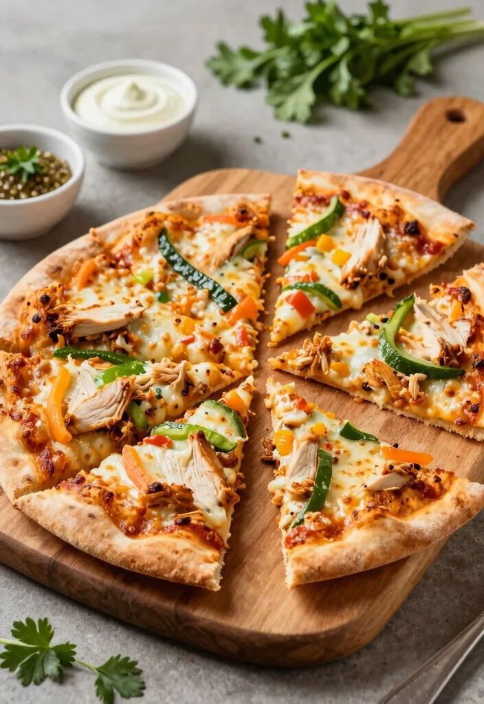 10 Pulled Chicken Recipes for Tender Juicy and Versatile Meals 7. Pulled Chicken Flatbread Pizza 0
