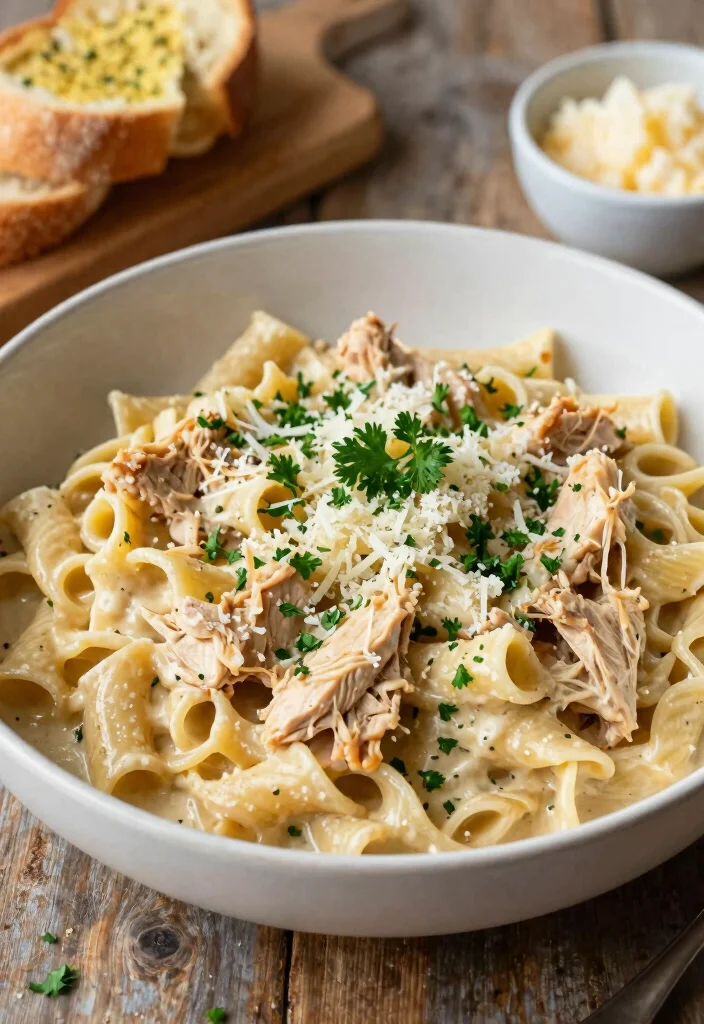 10 Pulled Chicken Recipes for Tender Juicy and Versatile Meals 8. Creamy Pulled Chicken Pasta 0