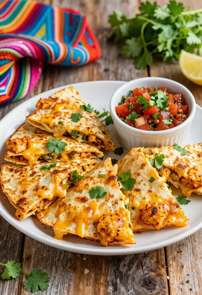 10 Ranch Chicken Recipes for Creamy Comfort and Family Favorites 7. Cheesy Ranch Chicken Quesadillas 0
