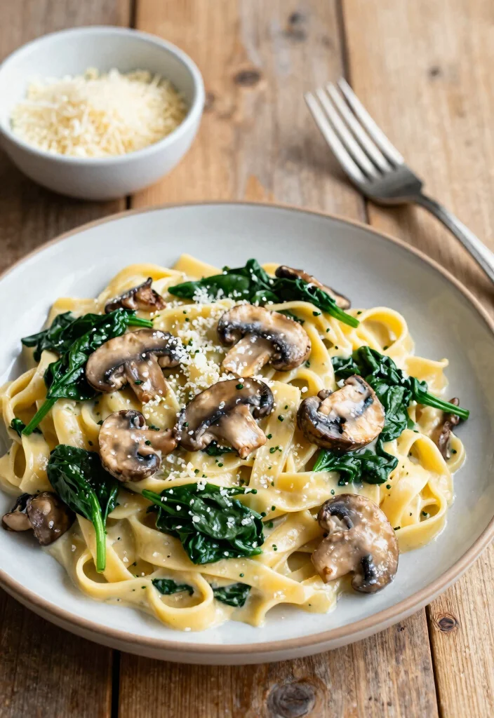12 Alfredo Pasta Recipes for Rich Creamy and Comforting Dinners 3. Spinach and Mushroom Alfredo 0