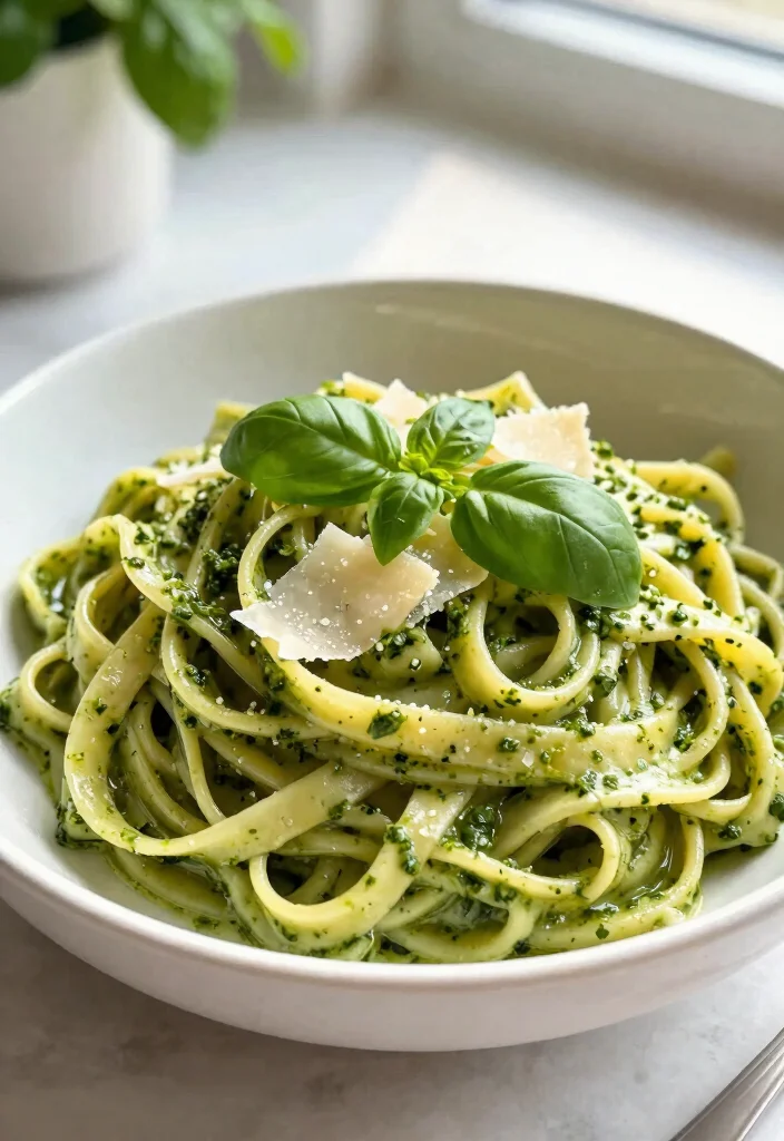 12 Alfredo Pasta Recipes for Rich Creamy and Comforting Dinners 6. Pesto Alfredo 0