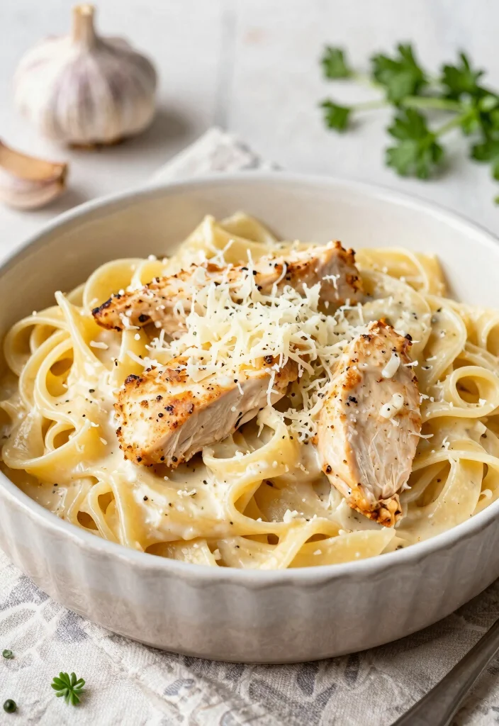 12 Baked Chicken Pasta Recipes for Cheesy Hearty Family Meals 10. Creamy Garlic Parmesan Chicken Pasta 0