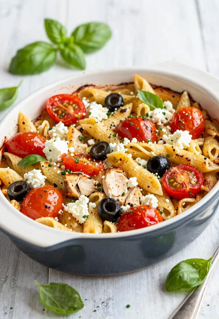 12 Baked Chicken Pasta Recipes for Cheesy Hearty Family Meals 12. Mediterranean Chicken Pasta Bake 0