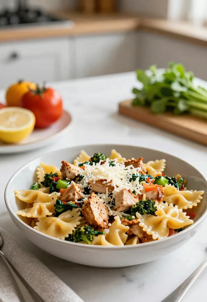 12 Bowtie Pasta Recipes for Fun Shapes and Family Friendly Meals 9. Bowtie Pasta with Chicken and Veggies 0