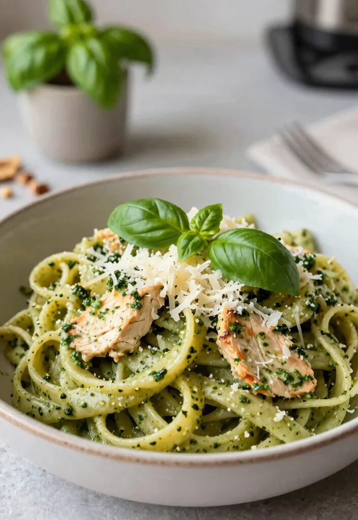 12 Chicken Pesto Pasta Recipes for Creamy Herby Weeknight Favorites 1. Classic Creamy Chicken Pesto Pasta 0