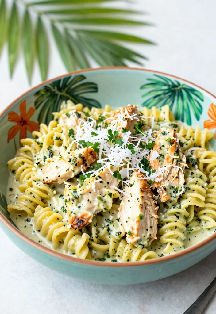 12 Chicken Pesto Pasta Recipes for Creamy Herby Weeknight Favorites 10. Coconut Chicken Pesto Pasta 0