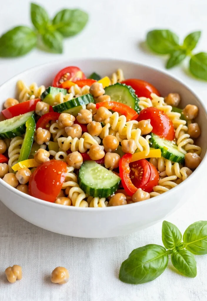 12 Chickpea Pasta Recipes for Protein Rich and Healthy Dinners 2 12 Chickpea Pasta Recipes for Protein Rich and Healthy Dinners 2. Zesty Lemon Chickpea Pasta Salad 0