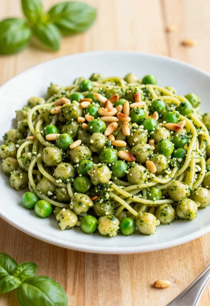 12 Chickpea Pasta Recipes for Protein Rich and Healthy Dinners 8 12 Chickpea Pasta Recipes for Protein Rich and Healthy Dinners 8. Chickpea Pasta with Pesto and Peas 0