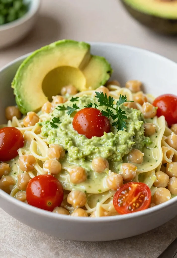 12 Chickpea Pasta Recipes for Protein Rich and Healthy Dinners 9 12 Chickpea Pasta Recipes for Protein Rich and Healthy Dinners 9. Chickpea Pasta with Avocado Sauce 0