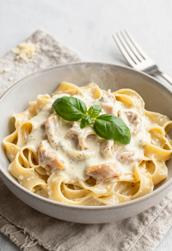 12 Easy Chicken and Pasta Recipes for Quick Weeknight Dinners 2. One Pot Chicken Alfredo 0