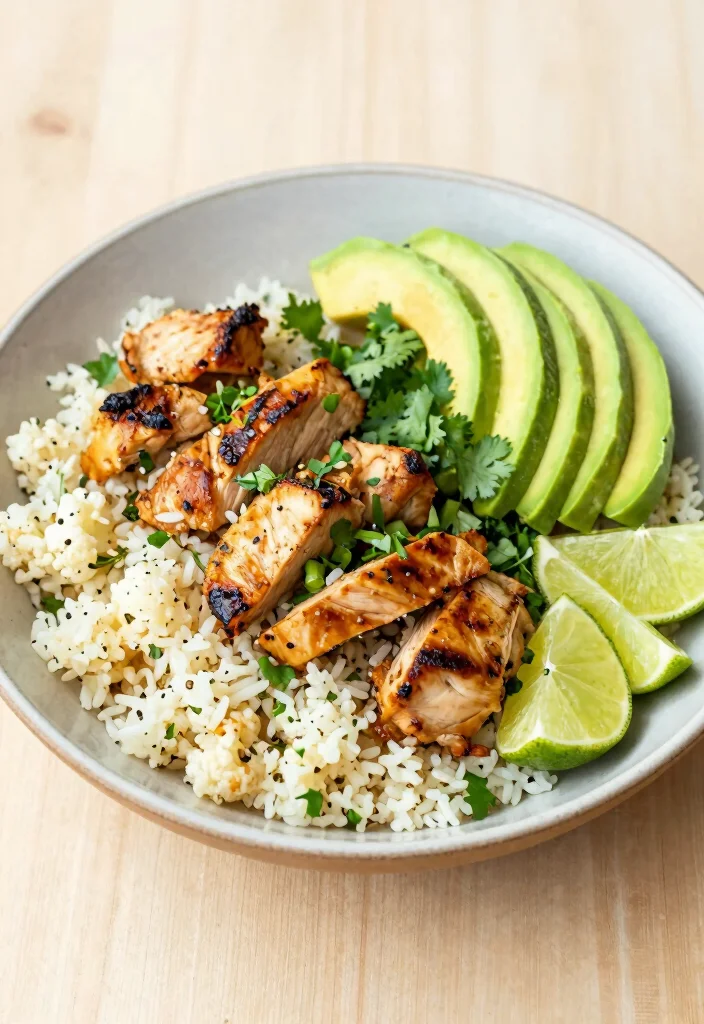 12 Low Carb Chicken Recipes for Healthy Filling and Guilt Free Dinners 6 12 Low Carb Chicken Recipes for Healthy Filling and Guilt Free Dinners 6. Chicken Cauliflower Rice Bowl 0