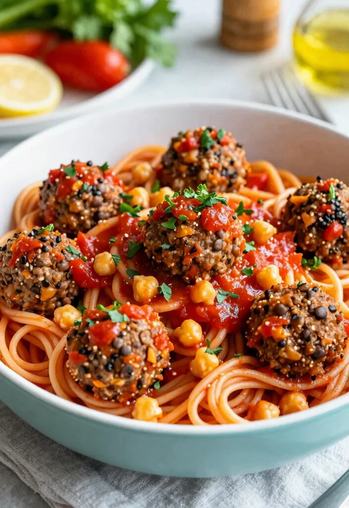 12 Meatball Pasta Recipes for Classic Comfort and Hearty Flavor 11. Vegan Meatball Pasta 0