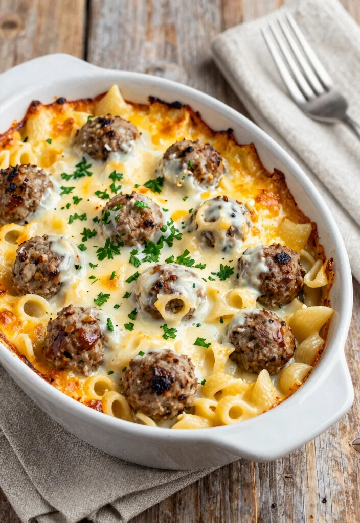 12 Meatball Pasta Recipes for Classic Comfort and Hearty Flavor 3. Swedish Meatball Pasta Bake 0