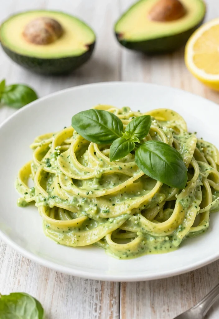 12 Meatless Pasta Recipes for Simple Flavorful Plant Based Dinners 1. Creamy Avocado Pasta 0