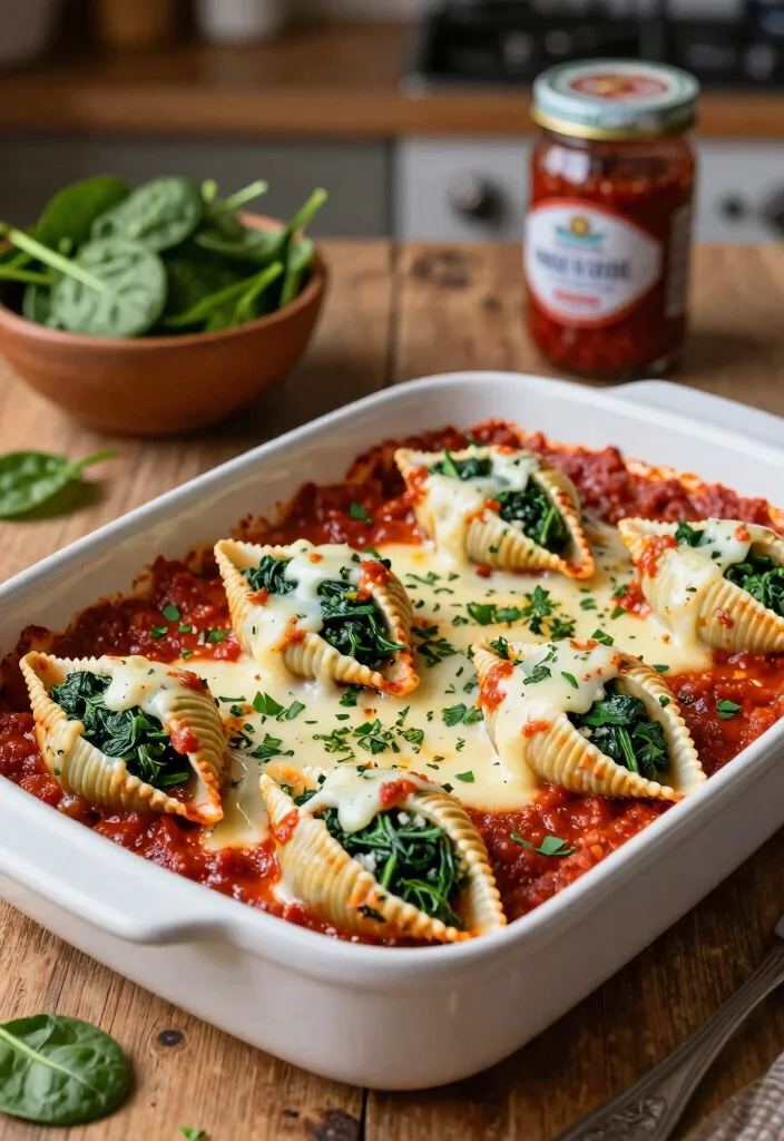 12 Meatless Pasta Recipes for Simple Flavorful Plant Based Dinners 2. Spinach and Ricotta Stuffed Shells 0