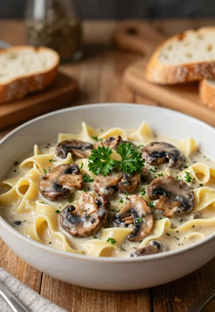 12 Meatless Pasta Recipes for Simple Flavorful Plant Based Dinners 4. Mushroom Stroganoff 0