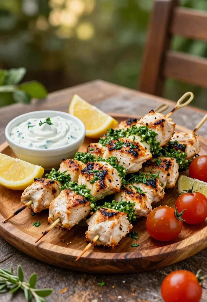 12 Mediterranean Chicken Recipes for Fresh Herby and Wholesome Meals 1. Lemon Herb Grilled Chicken Skewers 0