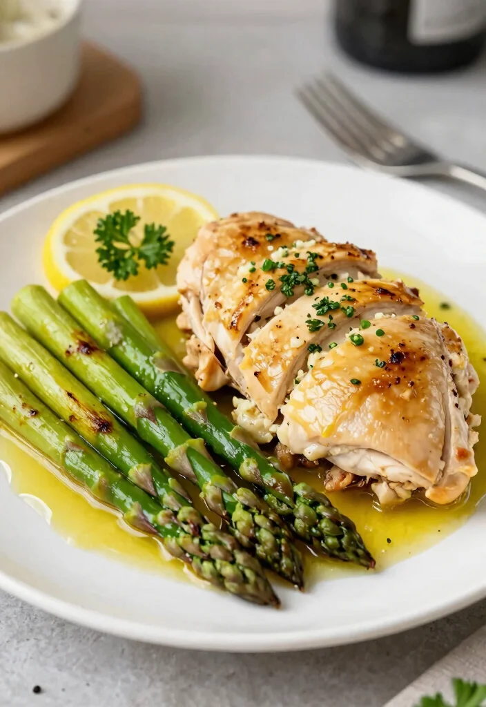 12 Mediterranean Chicken Recipes for Fresh Herby and Wholesome Meals 7. Lemon Garlic Chicken with Asparagus 0
