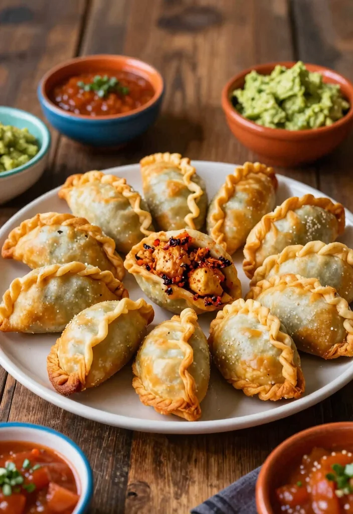 12 Mexican Chicken Recipes for Bold Spicy and Flavor Packed Dinners 10. Spicy Chicken Empanadas 0