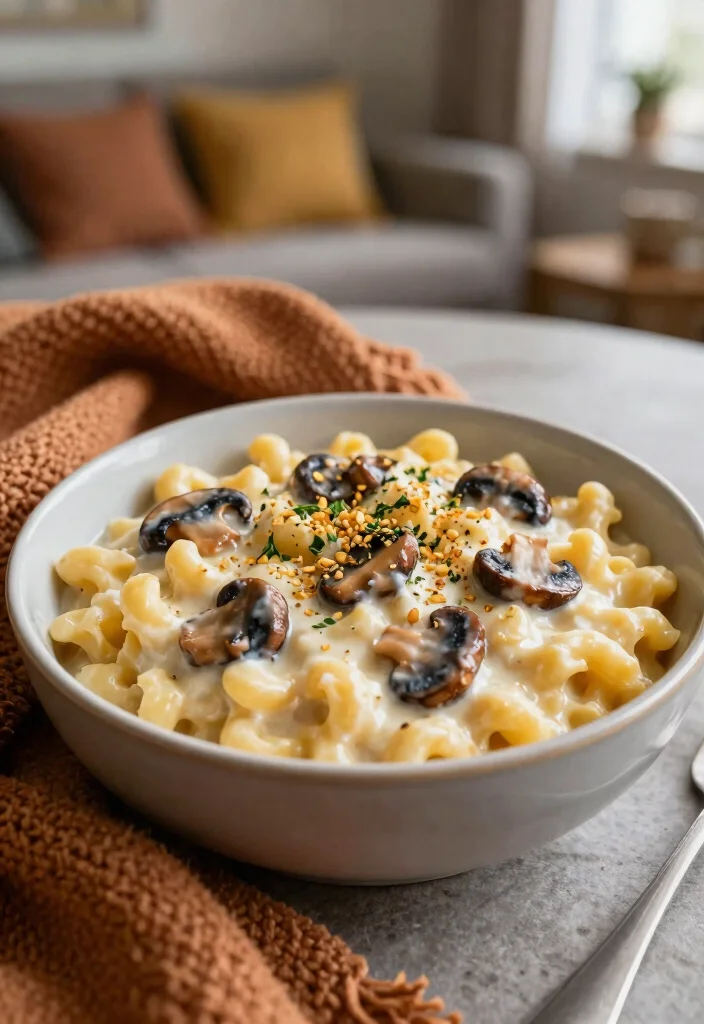 12 Mushroom Pasta Recipes for Savory Rich and Comforting Flavor 10. Creamy Vegan Mushroom Mac and Cheese 0