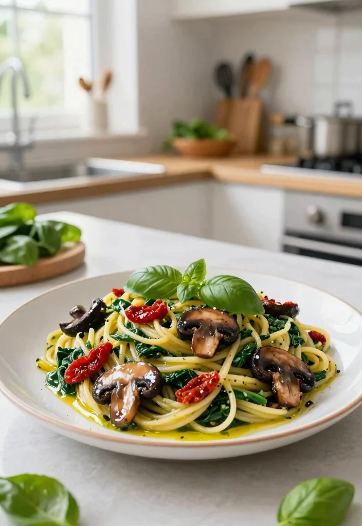12 Mushroom Pasta Recipes for Savory Rich and Comforting Flavor 3. Vegan Mushroom and Spinach Pasta 0