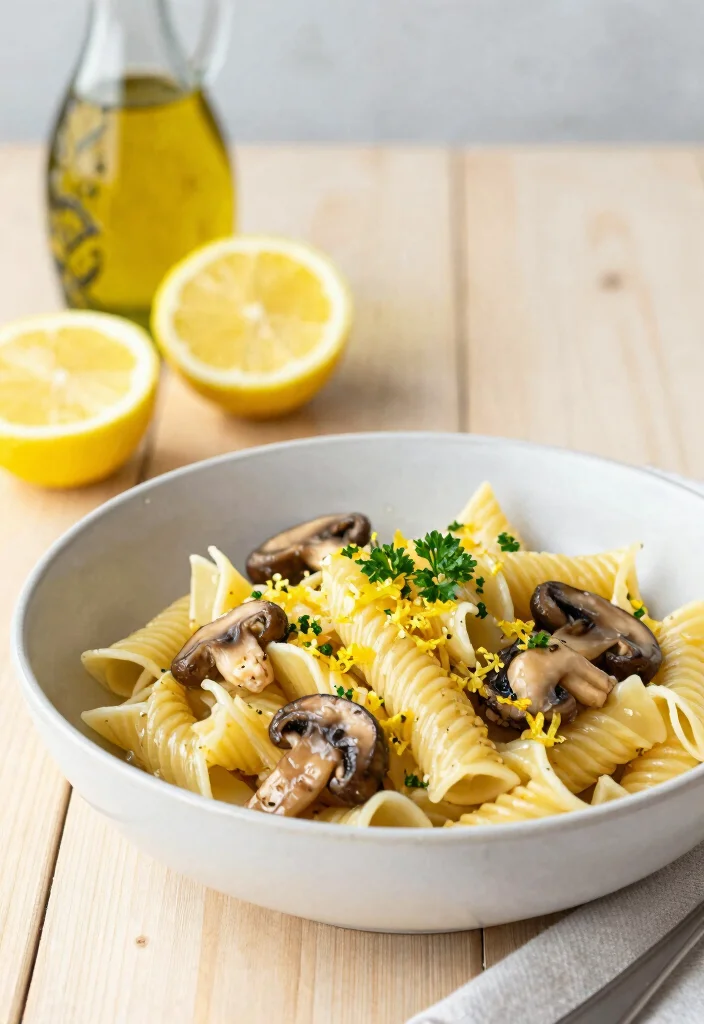 12 Mushroom Pasta Recipes for Savory Rich and Comforting Flavor 6. Lemon Mushroom Pasta 0