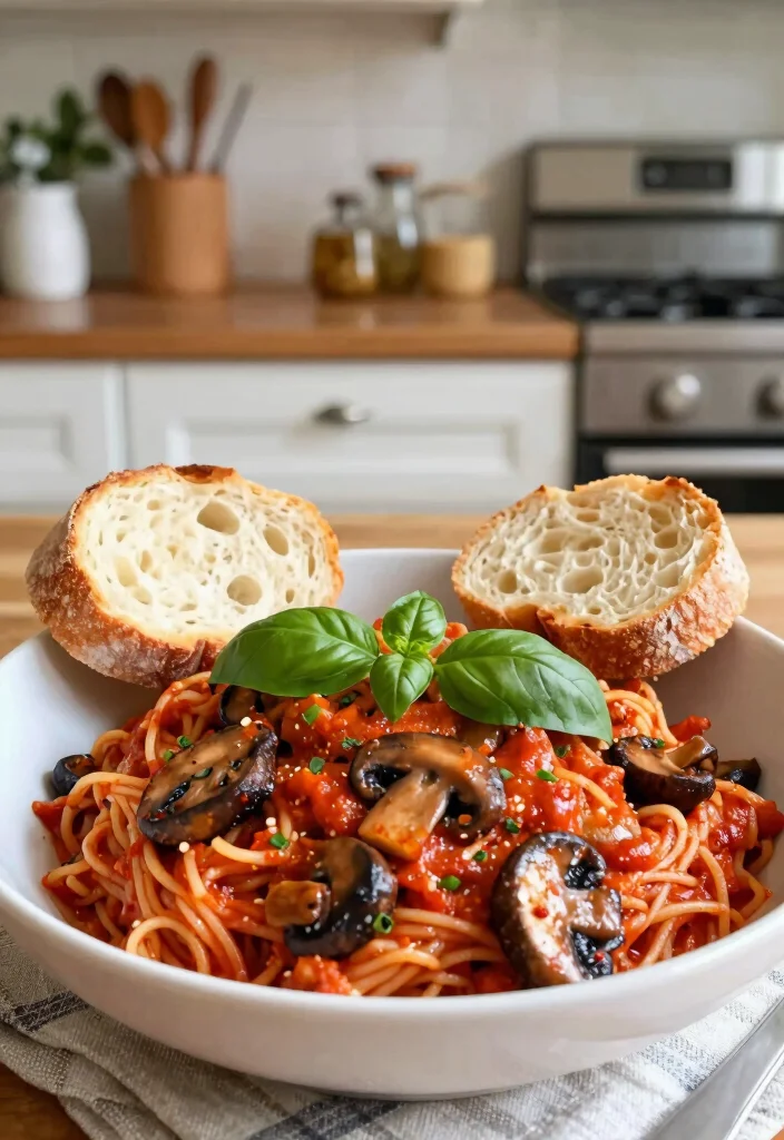 12 Mushroom Pasta Recipes for Savory Rich and Comforting Flavor 7. Spicy Vegan Mushroom Arrabbiata 0