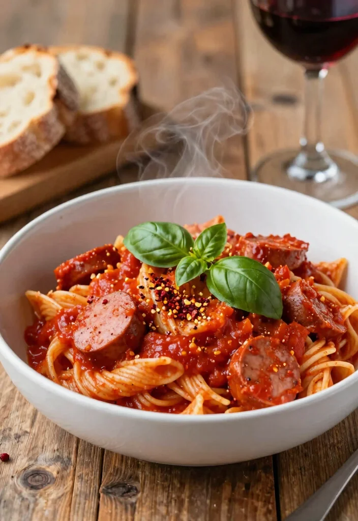 12 One Pot Pasta Recipes for Easy Cleanup and Big Flavor 3 12 One Pot Pasta Recipes for Easy Cleanup and Big Flavor 3. Spicy Tomato and Sausage Pasta 0