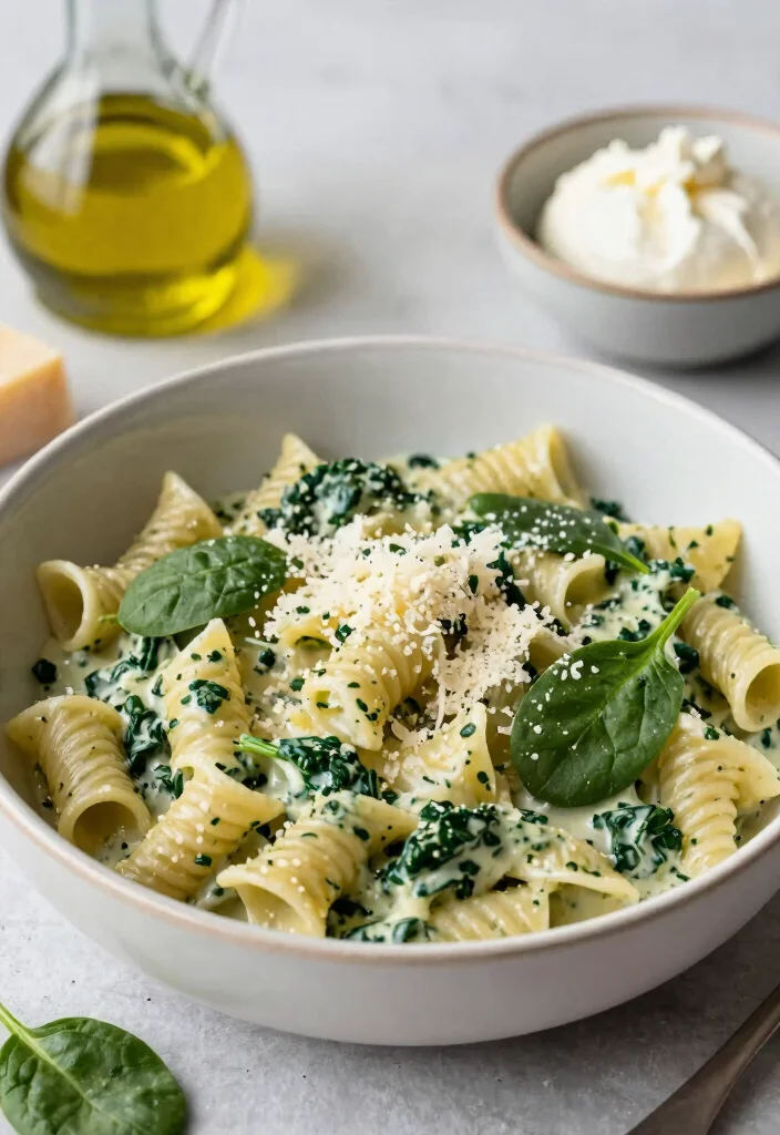 12 One Pot Pasta Recipes for Easy Cleanup and Big Flavor 7 12 One Pot Pasta Recipes for Easy Cleanup and Big Flavor 7. One Pot Spinach and Ricotta Pasta 0