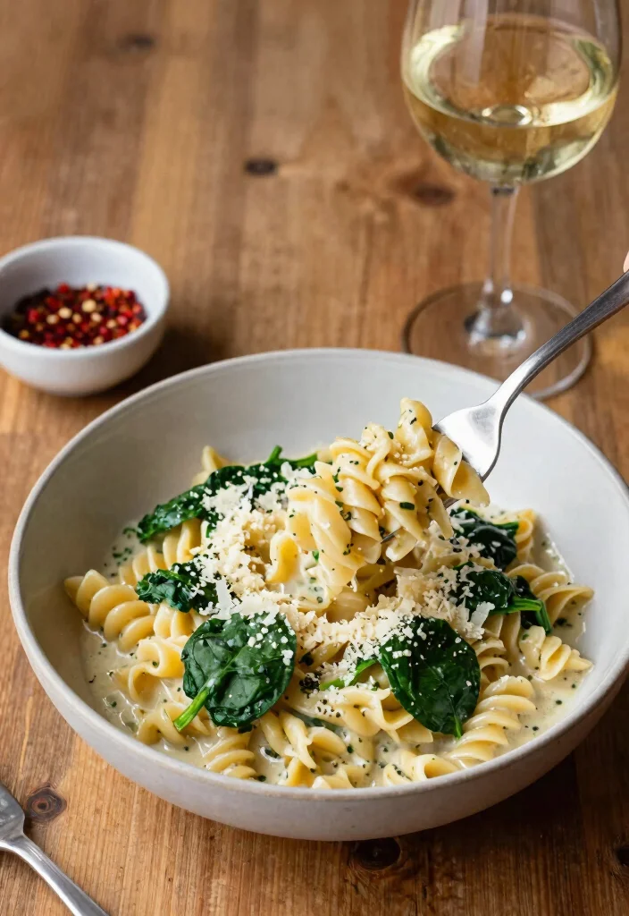 12 Pasta Recipes for Dinner That Are Quick, Satisfying, and Delicious 1 12 Pasta Recipes for Dinner That Are Quick Satisfying and Delicious 1. Creamy Garlic Spinach Pasta 0