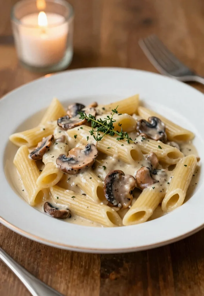 12 Penne Pasta Recipes for Easy Saucy and Versatile Meals 12. Penne with Creamy Mushroom Sauce 0