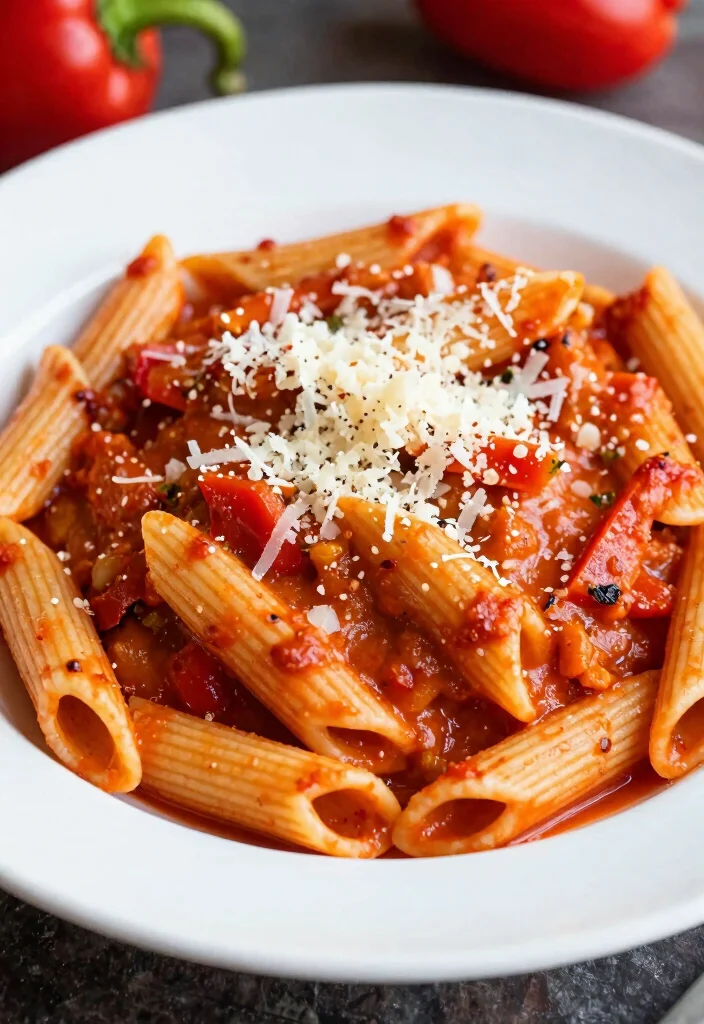 12 Penne Pasta Recipes for Easy Saucy and Versatile Meals 7. Penne with Roasted Red Pepper Sauce 0