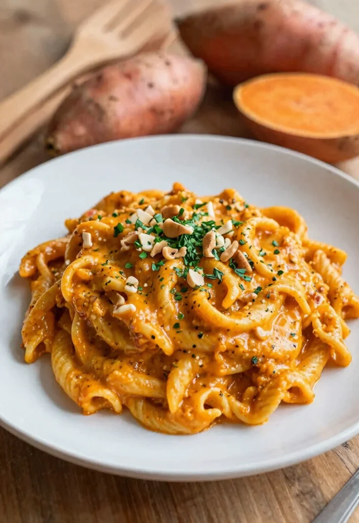 12 Pesto Pasta Recipes for Fresh Herby and Flavor Packed Dinners 11. Sweet Potato Pesto Pasta 0