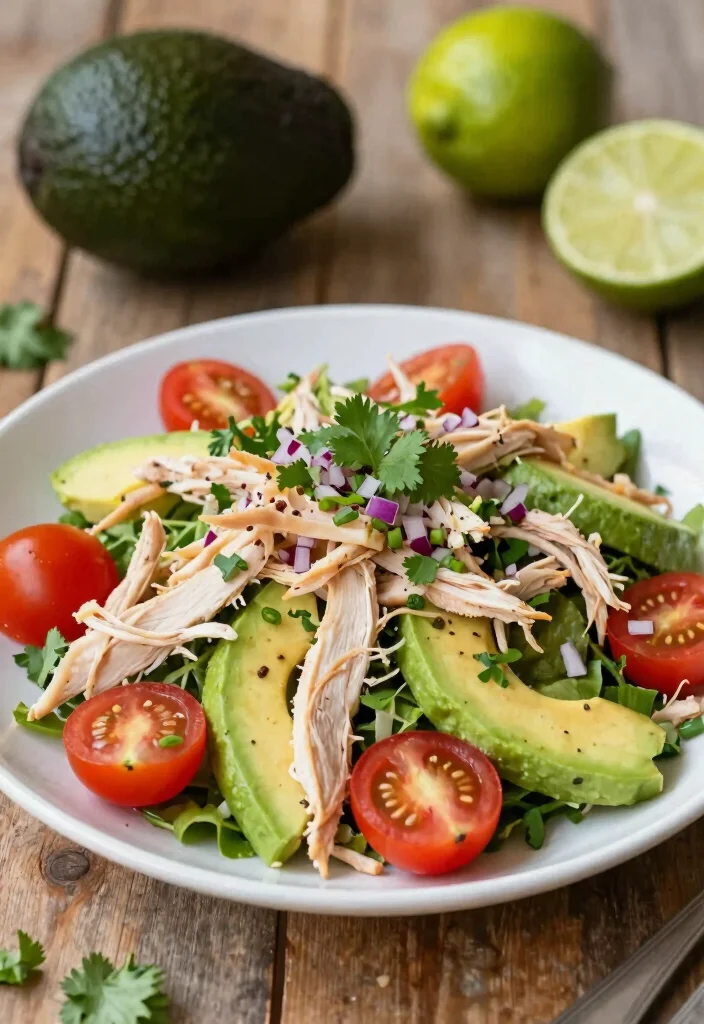 12 Quick Chicken Recipes for Busy Weeknights and Fast Results 3. Creamy Chicken Avocado Salad 0