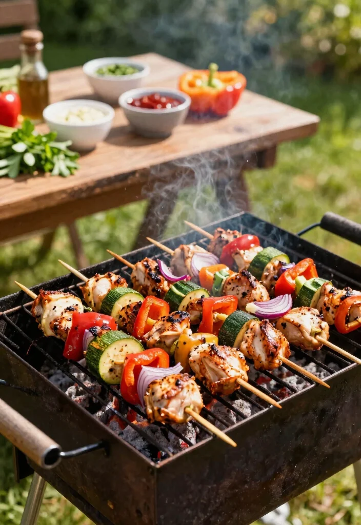 12 Quick Chicken Recipes for Busy Weeknights and Fast Results 5. Chicken and Vegetable Skewers 0