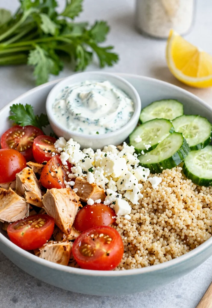 12 Quick Chicken Recipes for Busy Weeknights and Fast Results 7. Greek Chicken Bowls 0