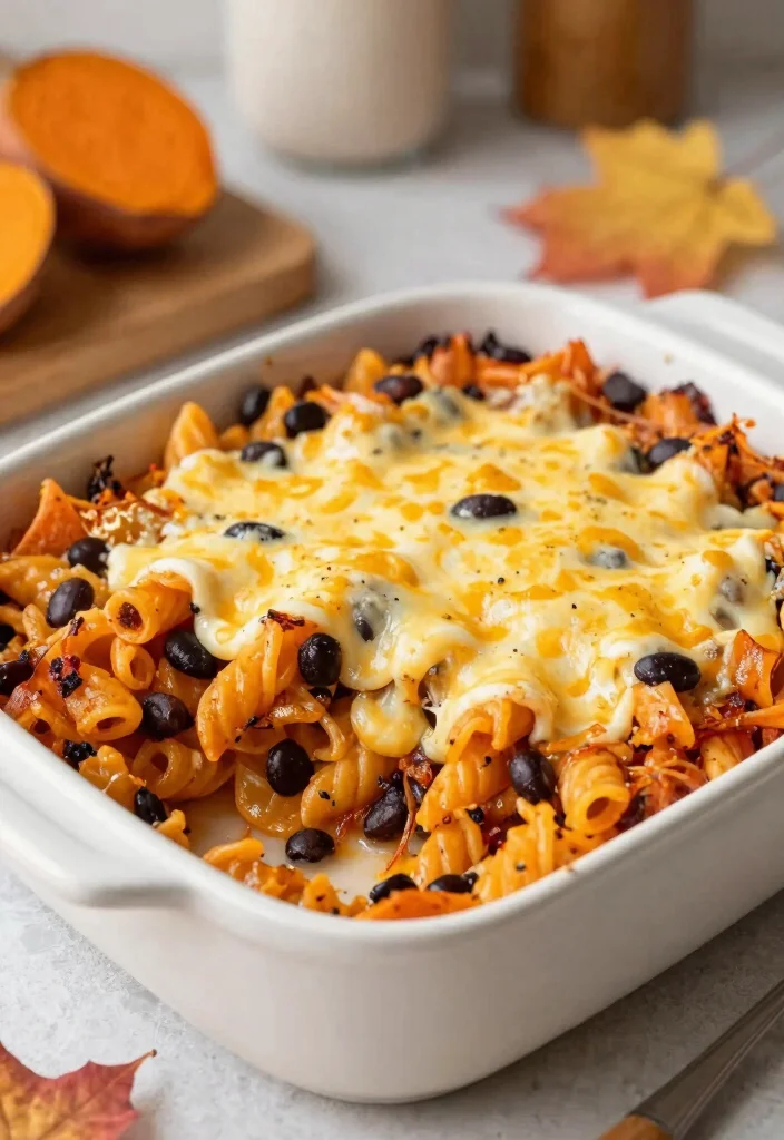 14 Baked Pasta Recipes for Cheesy Cozy and Oven Ready Comfort 14 14 Baked Pasta Recipes for Cheesy Cozy and Oven Ready Comfort 14. Sweet Potato and Black Bean Pasta Bake 0