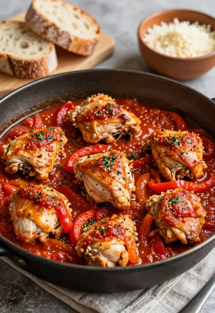14 Easy Chicken Recipes for Quick Simple and Stress Free Cooking 10. One Pan Chicken Cacciatore 0