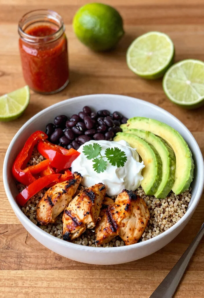 14 Healthy Chicken Recipes for Light Nutritious and Satisfying Meals 2 14 Healthy Chicken Recipes for Light Nutritious and Satisfying Meals 2. Spicy Chicken and Quinoa Bowl 0